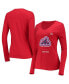 ფოტო #1 პროდუქტის Women's Red Team USA Curling Long Sleeve T-shirt