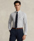 ფოტო #1 პროდუქტის Men's Slim-Fit Gingham Stretch Poplin Shirt