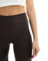 New Look Wide leg leggings in brown