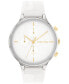 ფოტო #1 პროდუქტის Women's Multifunction White Silicone Strap Watch 38mm