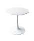 Фото #8 товара Modern Octagonal Coffee Table, White, Metal Base