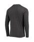 ფოტო #3 პროდუქტის Men's Red, Heathered Charcoal Distressed Texas Tech Red Raiders Meter Long Sleeve T-shirt and Pants Sleep Set