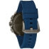 ფოტო #3 პროდუქტის Men's Chronograph Precisionist X Blue EPDM Rubber Strap Watch 44.5mm