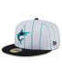 ფოტო #1 პროდუქტის Men's White Miami Marlins 2024 Batting Practice 59FIFTY Fitted Hat