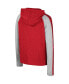 ფოტო #2 პროდუქტის Big Boys Scarlet Nebraska Huskers Ned Raglan Long Sleeve Hooded T-shirt