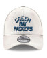 Men's White Green Bay Packers Wordmark Iced II 39THIRTY Flex Hat