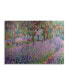 Фото #1 товара Claude Monet The Artist's Garden at Giverny Floating Brushed Aluminum Art - 22" x 25"