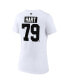 Фото #2 товара Women's Carter Hart White Philadelphia Flyers Special Edition 2.0 Name and Number V-Neck T-shirt