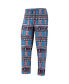 ფოტო #4 პროდუქტის Men's Blue Illinois Fighting Illini Ugly Sweater Long Sleeve T-shirt and Pants Sleep Set