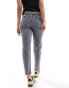 Mango mom ripped knee jeans in washed blue Синий, 42 - фото #3