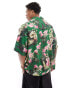 Фото #2 товара ASOS DESIGN oversized revere shirt with cello player hawaiian print