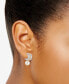 ფოტო #2 პროდუქტის Cultured Freshwater Pearl (7mm) Huggie Hoop Earrings in Sterling Silver & 14k Gold-Plate