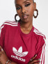 Фото #3 товара adidas Originals 'centre stage' trefoil t-shirt in maroon