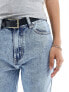 In The Style Petite straight leg jeans in bleach wash blue