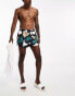 Фото #3 товара ONLY & SONS swimshorts in beige abstract print