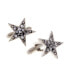 Фото #1 товара Jewelry Silver-Tone Crystal Star Cufflinks