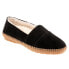 Фото #2 товара Trotters Ruby Plush T2271-003 Womens Black Suede Slip On Loafer Flats Shoes 9.5