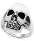 ფოტო #1 პროდუქტის EFFY® Men's Skull Ring in Sterling Silver and Black Rhodium-Plate