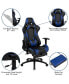 Gaming Desk & Chair Set - Cup Holder, Headphone Hook, And Monitor Stand