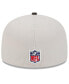 ფოტო #2 პროდუქტის Men's Stone/Brown Cleveland Browns 2024 Sideline Historic 59FIFTY Fitted Hat