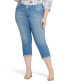 ფოტო #1 პროდუქტის Plus Size Chloe Capri Jeans