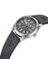 ფოტო #2 პროდუქტის Men's Northbridge Gray Dark Genuine Leather Strap Watch, 45mm