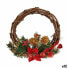 Advent wreathe Red Green Wood Plastic 33 x 9 x 35 cm (12 Units)