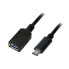Фото #4 товара LogiLink USB C - USB A 0.15m - 0.15 m - USB C - USB A - USB 3.2 Gen 2 (3.1 Gen 2) - Male/Female - Black
