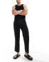 Фото #3 товара ASOS DESIGN smart straight crop trouser in black