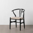 Dining Chair Black Beige 53 x 55 x 80 cm