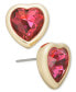 Gold-Tone Crystal Heart Stud Earrings, Created for Macy's