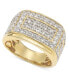 ფოტო #1 პროდუქტის Men's Diamond Cluster Ring (2 ct. t.w.) in 10k Gold