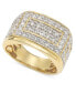 Фото #1 товара Men's Diamond Cluster Ring (2 ct. t.w.) in 10k Gold