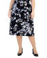 Фото #1 товара Юбка Kasper Floral-Print Flared Midi