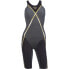 PHELPS Matrix Open Back Swimsuit refurbished Black / Dark Grey / Gold, FR 30 - фото #5