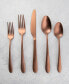 Poet Copper Satin 20 Piece 18/10 Stainless Steel Flatware Set, Service for 4
