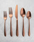 Фото #2 товара Poet Copper Satin 20 Piece 18/10 Stainless Steel Flatware Set, Service for 4