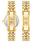 ფოტო #4 პროდუქტის Women's Quartz Gold-Tone Alloy Watch 24mm Set