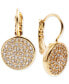 Crystal Pavé Disc Drop Earrings