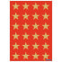 BANDAI Sticker Decor Stars 5 Spikes Gold Ø15 M