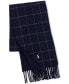 ფოტო #1 პროდუქტის Men's Reversible Windowpane Scarf