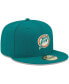 Фото #2 товара Men's Aqua Miami Dolphins Omaha Throwback 59FIFTY Fitted Hat