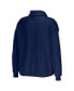 ფოტო #2 პროდუქტის Women's College Navy Seattle Seahawks Logo Stripe Half-Zip Top