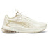 Фото #1 товара Puma XCell Lightspeed Running Womens Gold, Off White Sneakers Athletic Shoes 30