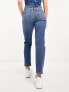 Stradivarius slim mom jean with stretch in authentic blue