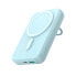 Фото #1 товара Powerbank 10000mAh bezprzewodowy z ładowarką indukcyjną 20W MagSafe niebieski