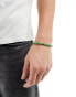 Фото #2 товара Icon Brand culture clash beaded bracelet in green