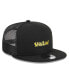 Фото #3 товара Men's Black Shazam! Trucker 9FIFTY Snapback Hat