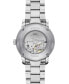 ფოტო #4 პროდუქტის Men's Heritage Automatic Silver-Tone Stainless Steel Bracelet Watch, 43mm