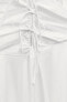 Фото #8 товара Короткое платье из габардина с завязками ZARA